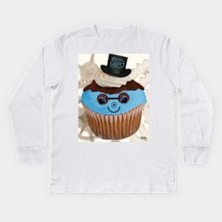 Steampunk Cupcake Kids Long Sleeve T-Shirt